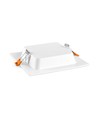 LED downlight 12W - Firkantet, nøytral hvit, 230V, 1400lm