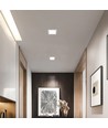 LED downlight 12W - Firkantet, nøytral hvit, 230V, 1400lm