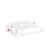 18W Firkantet rammeløst LED panel - 122lm/W, 4000K, 224x224mm, hvit kant, flicker free