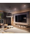 LED innbyggingsspot 9W - rund, nøytral hvit, 230V, 950lm