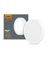 LED taklampe 18W - Rund, nøytral hvit, spenning: 230V, lysstyrke: 1850, forbruk: 18