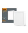LED taklampe 12W - Firkantet, nøytral hvit, 230V, 1250lm