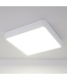 LED taklampe 18W - Firkantet, nøytral hvit, 230V, 1850lm, forbruk 18W