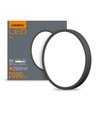 20W Ø26,4cm LED taklampe - 2000lm, 4000K, sort kant, 170 grader, IP20 innendørs