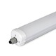 150cm 48W vanntett komplett LED-armatur, gjennomgangskoblet - 5760lm, 120lm/W, IP65
