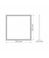 P404w LED-panel 40w - nøytral hvit, 230v, 5200lm, forbruk 40w