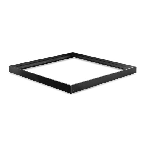 600x600 LED-panel - overflatemontert ramme, svart