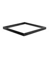 600x600 LED-panel - overflatemontert ramme, svart