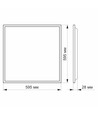 60x60 UGR19 LED-panel, 40W - Høyde: 28mm, 110lm/W, 4000K, flicker free