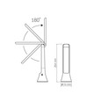 Berlin bordlampe - LED, dimbar, forbruk: 5