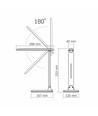 Oslo bordlampe - LED, dimbar, spenning: 230V, lysstyrke: 490lm, forbruk: 5W