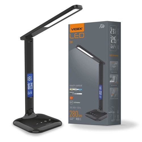 Rio bordlampe - LED, dimbar, svart, 230V, 490 lm, 5 W