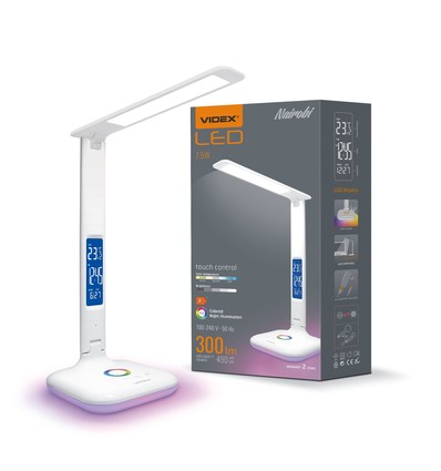 Nairobi bordlampe - LED, dimbar, hvit, 230V, 490lm, 7,5W