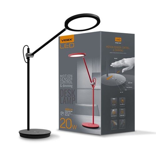 Tf15b bordlampe 20W - LED, dimbar, nøytral hvit, svart, 230V, 1450lm, forbruk 20W