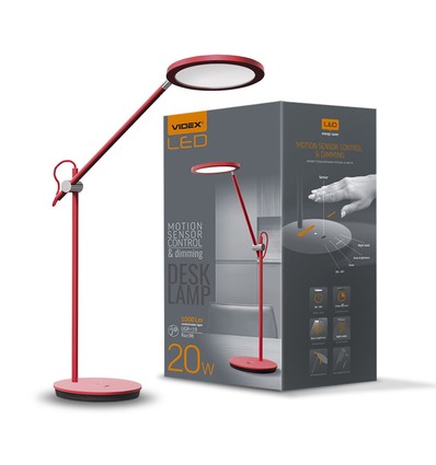 Tf15r bordlampe 20W - LED, dimbar, nøytral hvit, rød, 230V, lysstyrke 1450, forbruk 20
