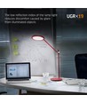 Tf15r bordlampe 20W - LED, dimbar, nøytral hvit, rød, 230V, lysstyrke 1450, forbruk 20
