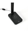 18W LED skrivebordslampe med trådløs lading - 700lm, 5-trinns dimbar, CCT justerbar, sort, flicker free