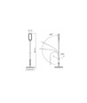 Tokyo gulvlampe - LED, dimbar, svart, 230V, 1280lm, 12W