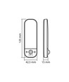 LED oppladbar nattlampe - med bevegelsessensor, lysstyrke 50 lm, forbruk 0,8 W