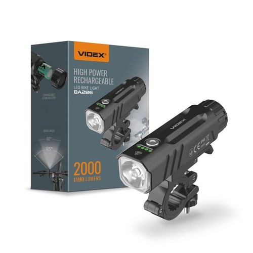 LED sykkellykt - 5000K, lysstyrke: 2000, forbruk: 20