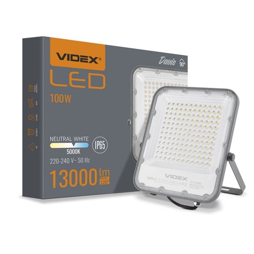 Davis Flood 100W - LED-spotlys, nøytral hvit, 230V, lysstyrke 13000, forbruk 100