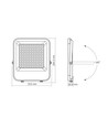 Davis Flood 100W - LED-spotlys, nøytral hvit, 230V, lysstyrke 13000, forbruk 100