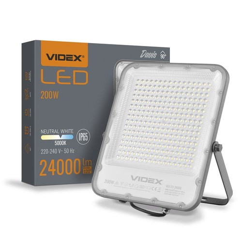 Davis spotlys 200W - LED, flood, nøytral hvit, 230V, lysstyrke 24000, forbruk 200