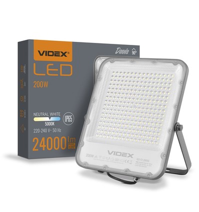Davis spotlys 200W - LED, flood, nøytral hvit, 230V, lysstyrke 24000, forbruk 200