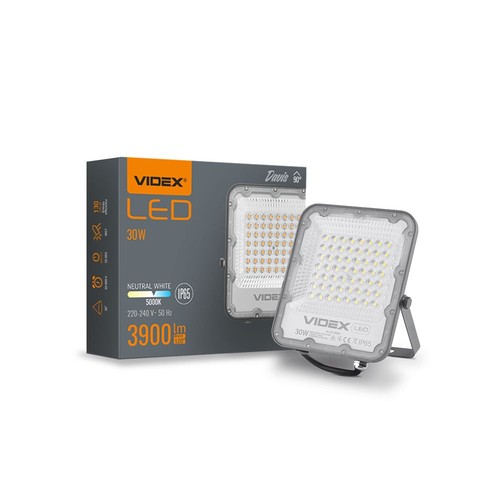 Davis spotlys 30W - LED, flood, nøytral hvit, 230V, 3900lm, forbruk 30W