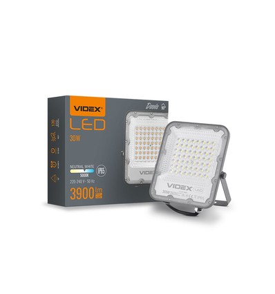 Davis spotlys 30W - LED, flood, nøytral hvit, 230V, 3900lm, forbruk 30W