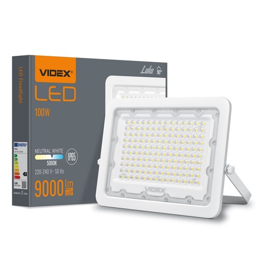 Luca spotlys 100W - LED, flood, nøytral hvit, 230V, lysstyrke 9000, forbruk 100