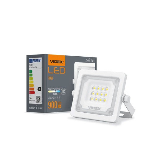 Luca spotlys 10W - LED, flood, nøytral hvit, spenning: 230V, lysstyrke: 900, forbruk: 10