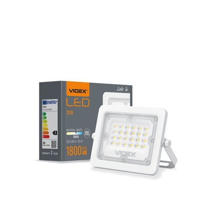 Luca spotlys 20W - LED, flood, nøytral hvit, spenning: 230V, lysstyrke: 1800, forbruk: 20