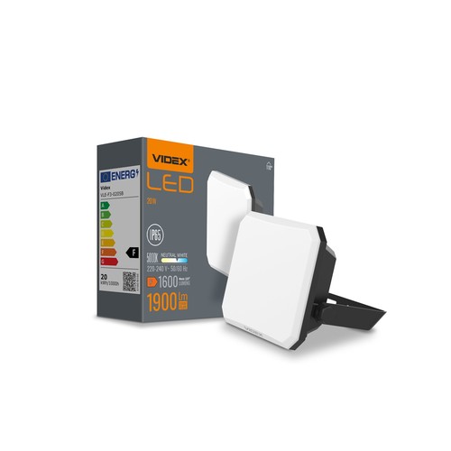 Flood spotlys 20W - LED, 5000K, 230V, 1600lm, forbruk 20W