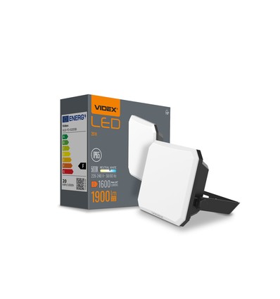Flood spotlys 20W - LED, 5000K, 230V, 1600lm, forbruk 20W