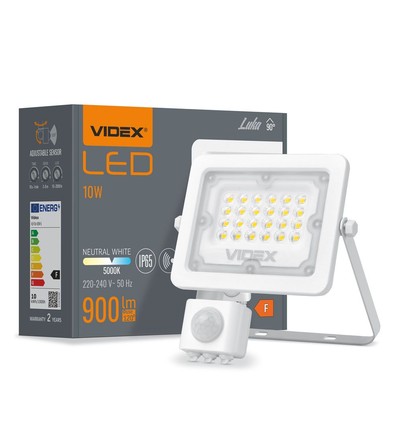 Luca spot 10W - LED, med bevegelsessensor, nøytral hvit, 230V, 900 lm, forbruk 10 W