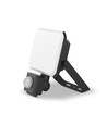 20W LED lyskaster med sensor - IP65, 5000K, sort, utendørs, bevegelsessensor