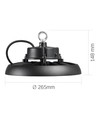 HB01 High Bay 100W - 5000K, 220V, svart, spenning: 230V, lysstyrke: 16200, forbruk: 100