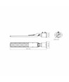 Sle18 gatebelysning 100W - LED, IP65, 5000K, 220V