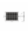 LED solcelleprojektør - 5000K