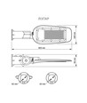 LED solcelle gatebelysning - lysstyrke: 4300