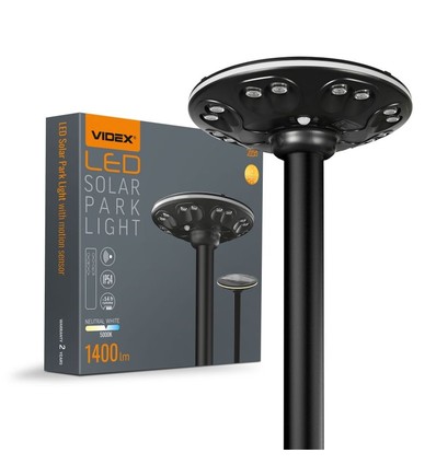 LED solcelle parklys - med bevegelsessensor