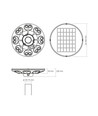 LED solcelle parklys - med bevegelsessensor