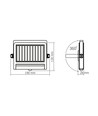 LED solcelle vegglampe - med bevegelsessensor