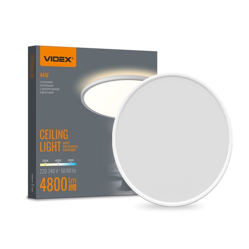 Dl5r taklampe 44W - LED, dekorativ bakbelysning, CCT justerbar, 220V, hvit