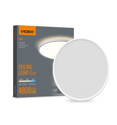 Dl5r taklampe 44W - LED, dekorativ bakbelysning, CCT justerbar, 220V, hvit