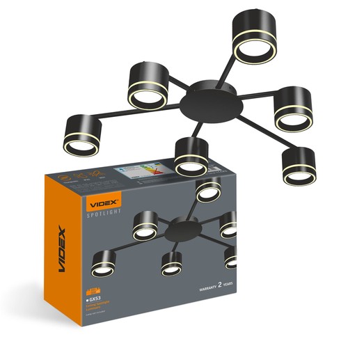 Takspotlampe GX53 - maks 6x30, 230V