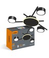 Takspotlampe 3x30W GX53 - 230V, 9W baklys, lysstyrke 830