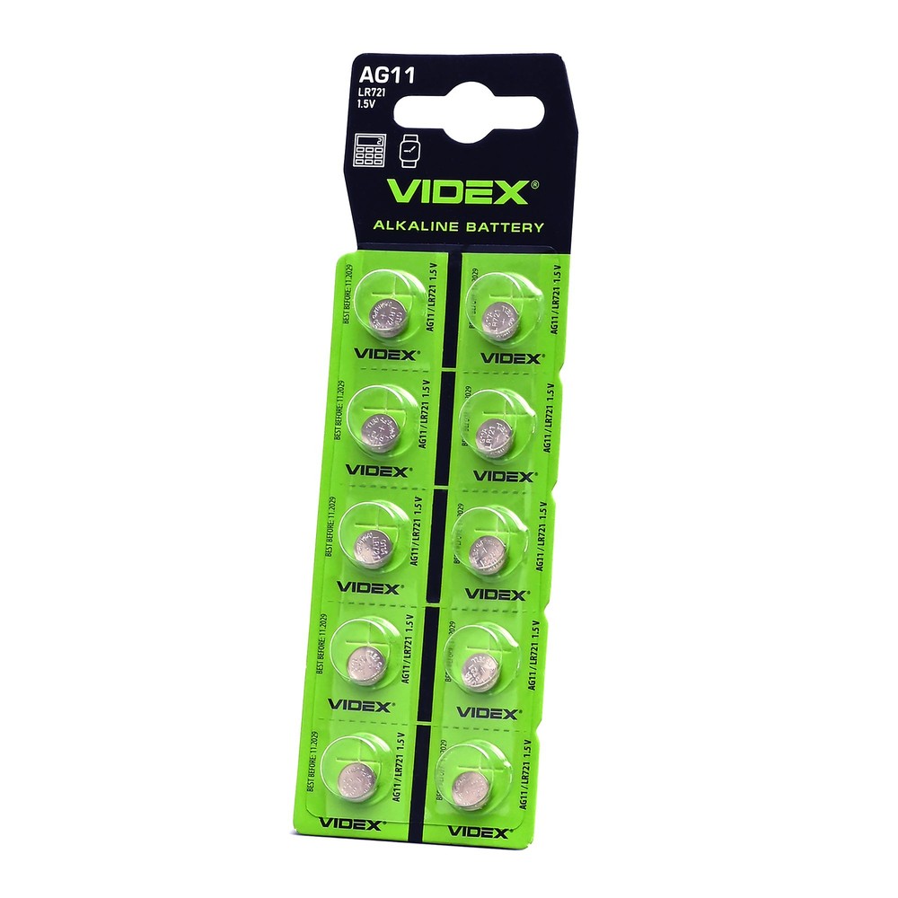 10 stk. AG11/LR721 – Alkaline batteri