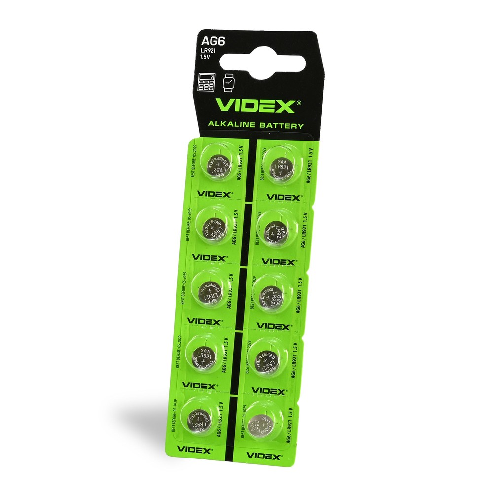 10 stk. AG6/LR921 – Alkaline batteri